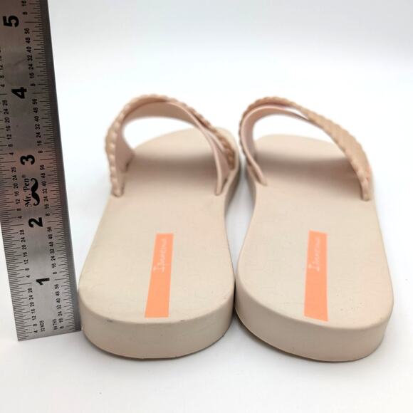 Ipanema Street II Crisscross Strap Slide Sandal Women's Beige Size US9 EU40 - Picture 4 of 13